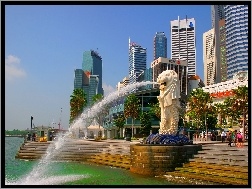 Schody, Singapur, Merlion, Hotel